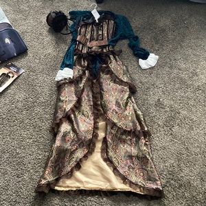 Womens old Wild West costume dress